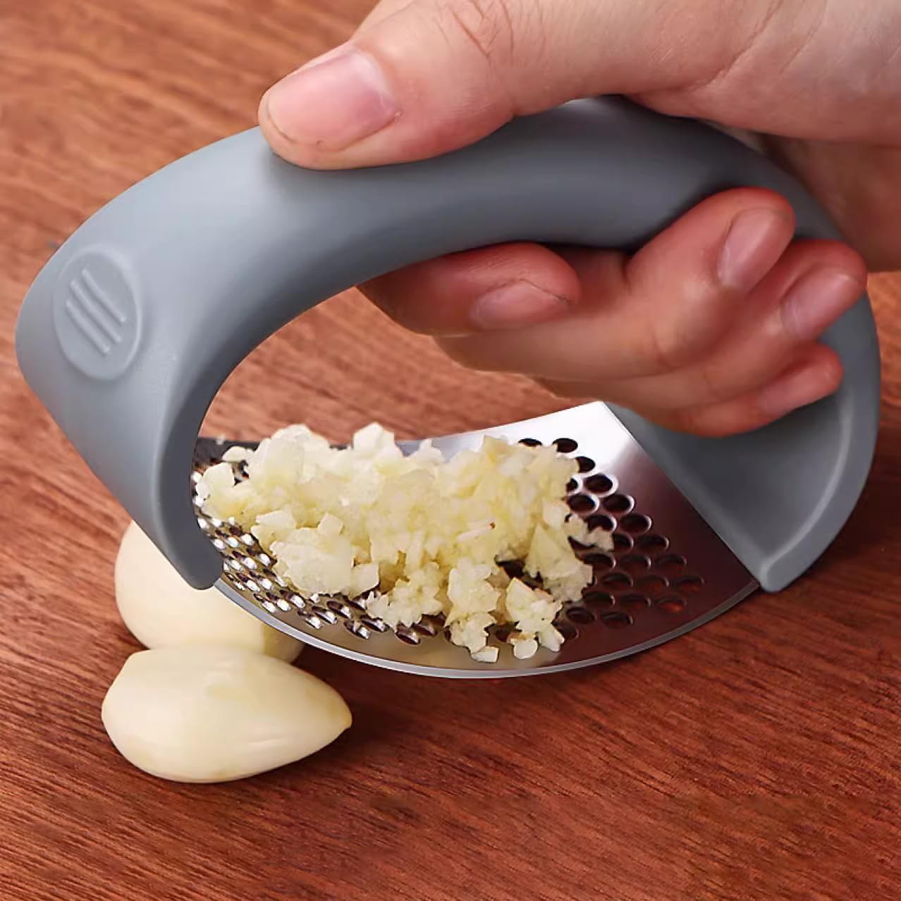 Manual Garlic Press Stainless Steel Handheld