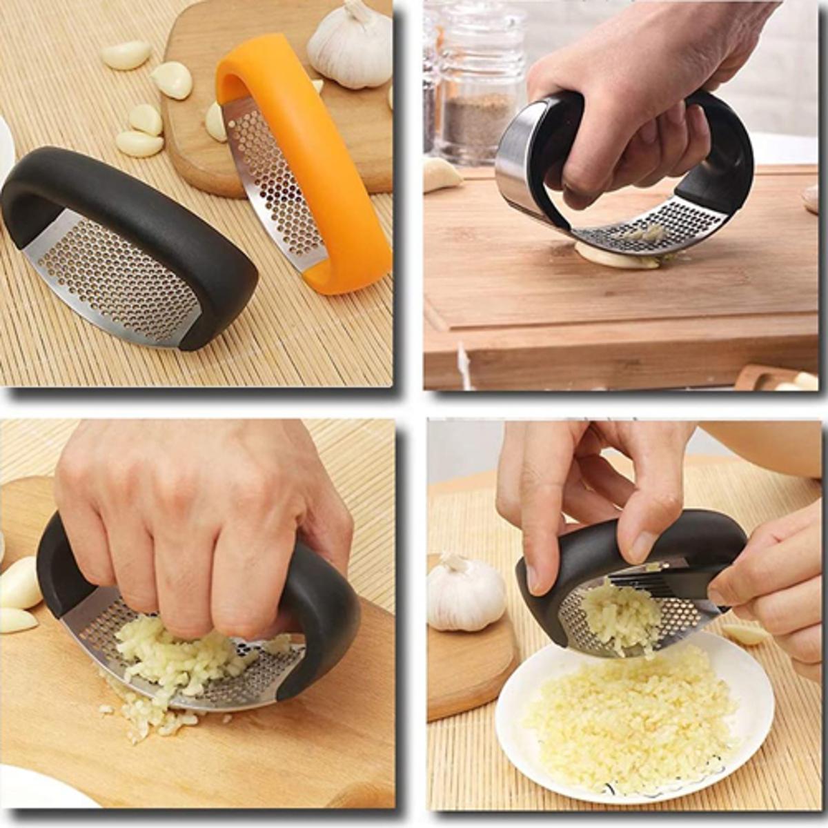 Manual Garlic Press Stainless Steel Handheld